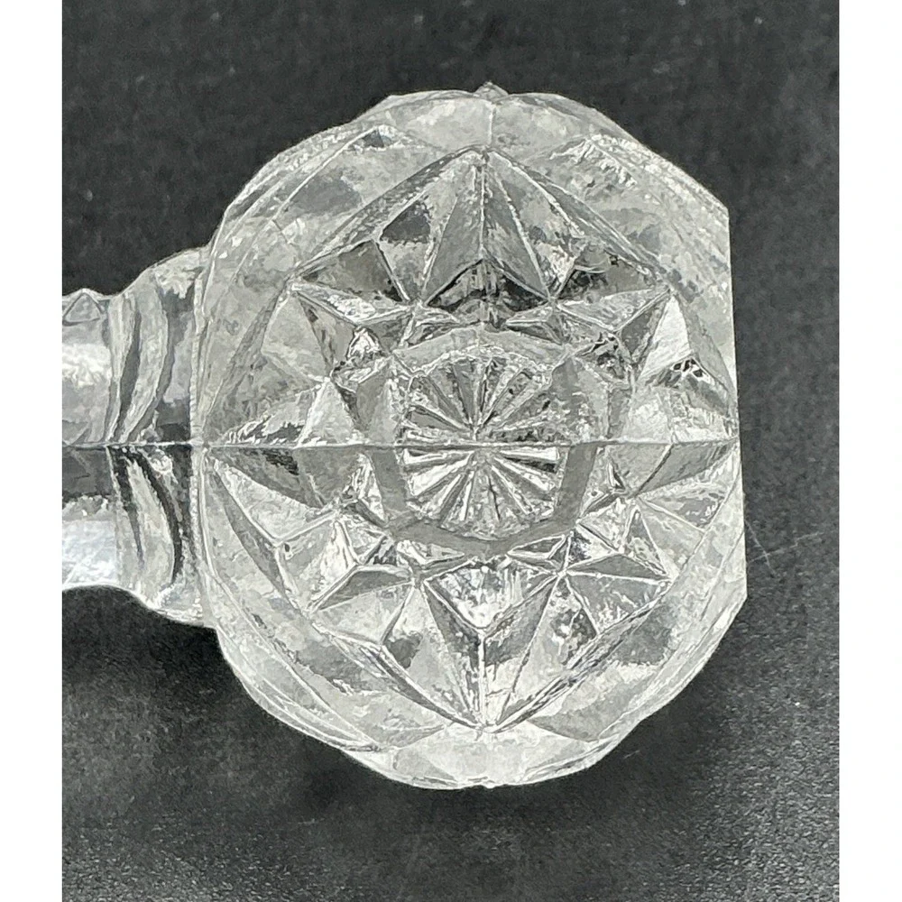 Vintage Imperial Glass Barbell Knife Rest 4
